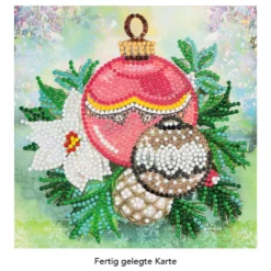 Diamond-Painting-Grußkarte, Baumschmuck, 16cm x 16cm, inkl. Zubehör