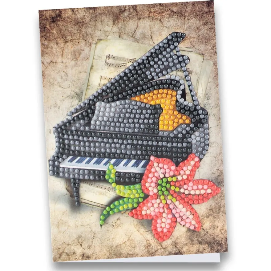 Diamond-Painting-Grußkarte, Flügel, 11,5cm x 16,5cm, inkl. Zubehör