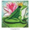 Diamond-Painting-Grußkarte, Froschkönig, 16cm x 16cm, inkl. Zubehör