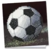 Diamond-Painting-Grußkarte, Fußball, 16cm x 16cm, inkl. Zubehör