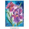 Diamond-Painting-Grußkarte, Iris, 11,5cm x 16,5cm, inkl. Zubehör