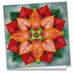 Diamond-Painting-Grußkarte, Mandala 3, 16cm x 16cm, inkl. Zubehör