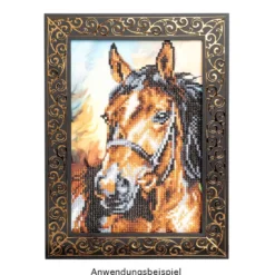 Diamond-Painting-Grußkarte, Pferd, DIN A4, inkl. Zubehör