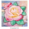 Diamond-Painting-Grußkarte, Rose 3, 16cm x 16cm, inkl. Zubehör