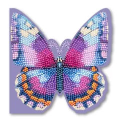 Diamond-Painting-Grußkarte, Schmetterling 3, inkl. Einleger & Umschlag