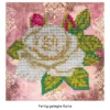 Diamond-Painting-Grußkarte, Strass, Rose 2, 16cm x 16cm, inkl. Zubehör