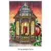 Diamond-Painting-Grußkarte, Strass, Laterne, 11,5cm x 16,5cm, inkl. Zubehör
