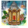 Diamond-Painting-Grußkarte, Strass, Laterne, 16cm x 16cm, inkl. Zubehör