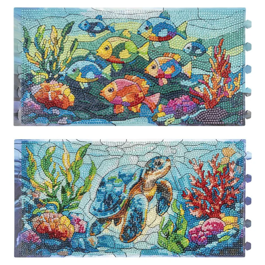 Diamond-Painting-Lampenfolien, Maritim 2, 32,5cm x 16cm, inkl. Transparentpapier-Zuschnitte, 2 Stück