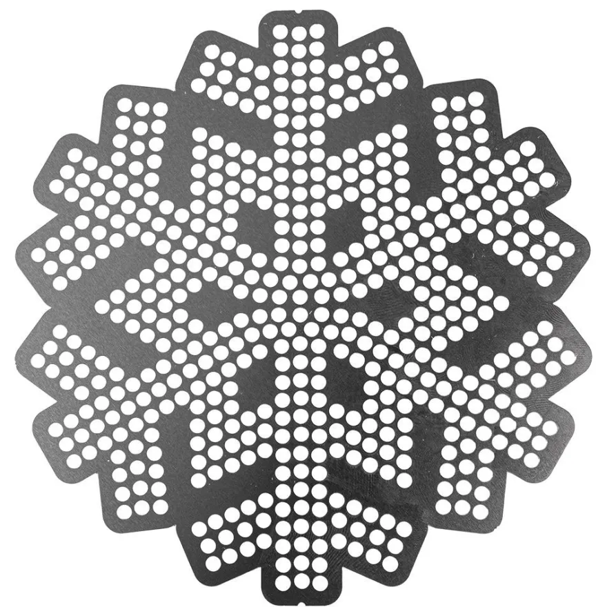 Diamond-Painting-Lineal, Eiskristall 2, Motivgröße: 12,6cm x 13cm
