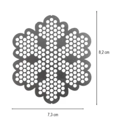 Diamond-Painting-Lineal, Eiskristall 1, Motivgröße: 7,3cm x 8,2cm