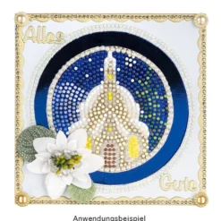 Diamond-Painting-Lineal, Kreis, für runde Steine, Legefläche: Ø10,5cm