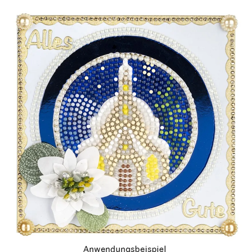 Diamond-Painting-Lineal, Kreis, für runde Steine, Legefläche: Ø10,5cm