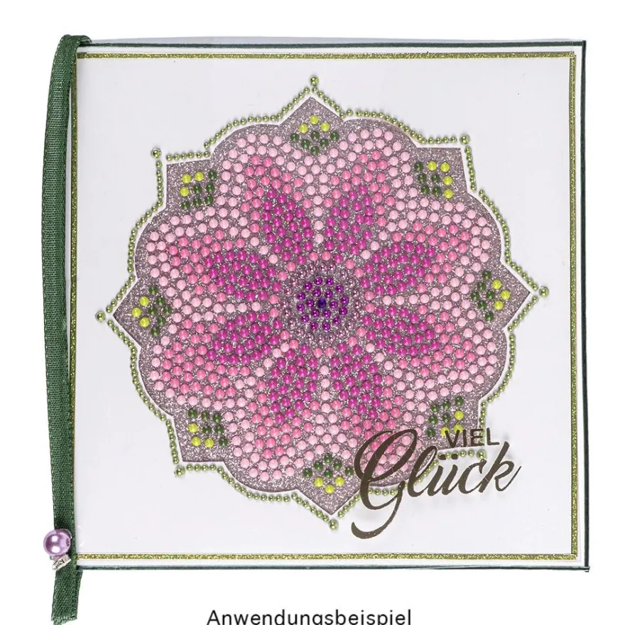 Diamond-Painting-Lineal, Mandala, Motivgröße: Ø 11,5cm