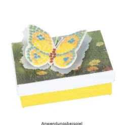 Diamond-Painting-Lineal, Schmetterling, Motivgröße: 14,5cm x 12,1cm