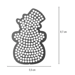 Diamond-Painting-Lineal, Schneemann, Motivgröße: 5,5cm x 8,7cm