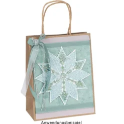 Diamond-Painting-Lineal, Stern 3, für runde Steine, Legefläche: 15,9cm x 15,9cm