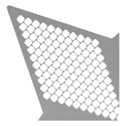 Diamond-Painting-Lineal, Stern 2, für runde Steine, Legefläche: 15,5cm x 13,6cm