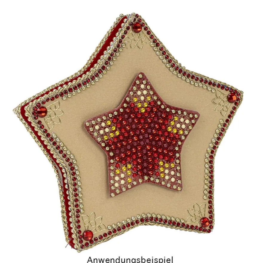 Diamond-Painting-Lineal, Stern 4, Motivgröße: 8,6cm x 8,2cm