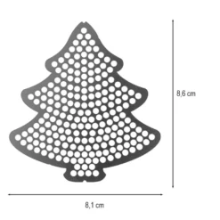 Diamond-Painting-Lineal, Tannenbaum 1, Motivgröße: 8,1cm x 8,6cm