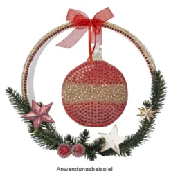 Diamond-Painting-Lineal, Weihnachtskugel, Motivgröße: 9,2cm x 11,3cm