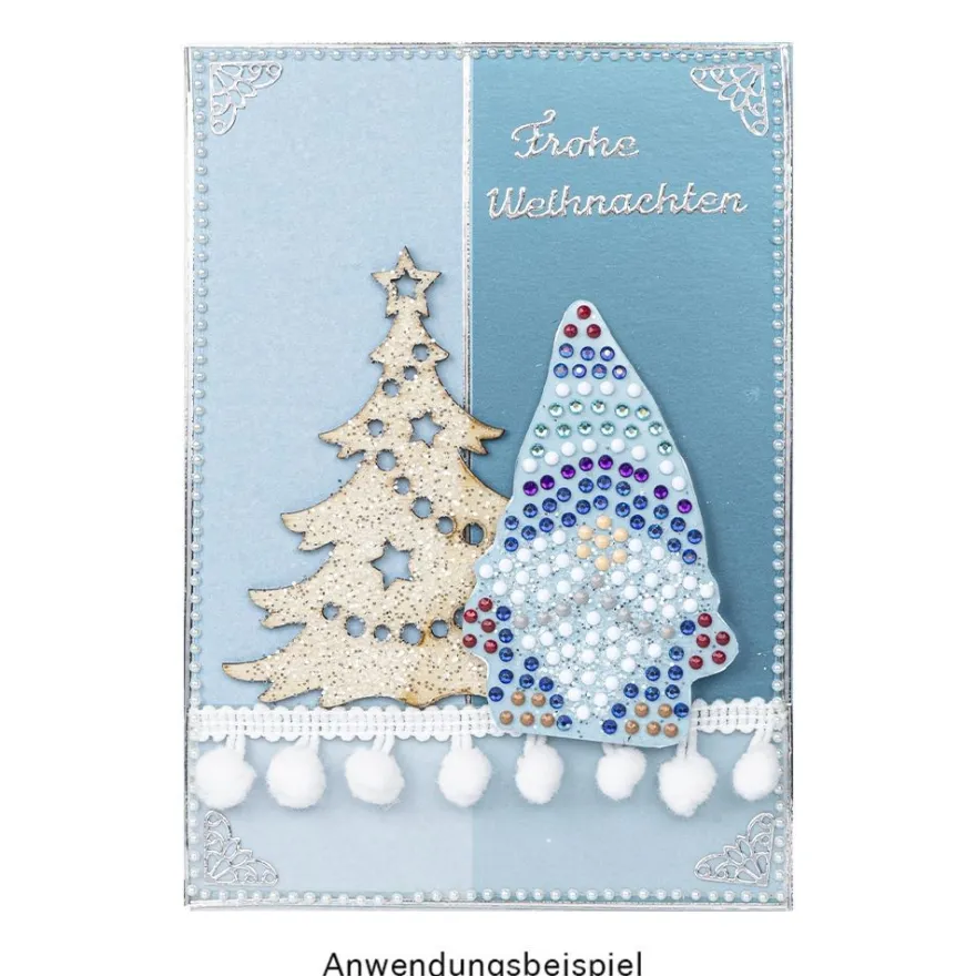 Diamond-Painting-Lineal, Wichtel, Motivgröße: 5,8cm x 8,6cm