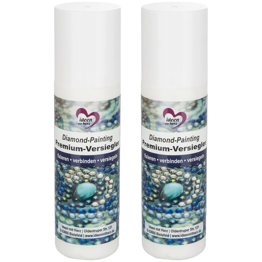 Diamond-Painting Premium-Versiegler, fixieren, verbinden,versiegeln, je 100ml, 2 Stück