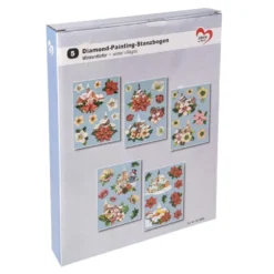Diamond-Painting-Stanzbogen, Winterdörfer, DIN A4, 5 Bogen