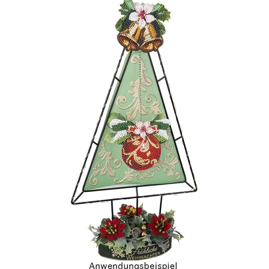 Diamond-Painting-Stanzbogen, Weihnachten, 370g/m², DIN A4, 5 Bogen