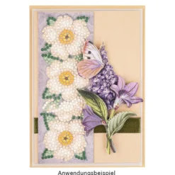 Diamond-Painting-Stanzbogen, Bordüren, 370g/m², DIN A4, 5 Bogen