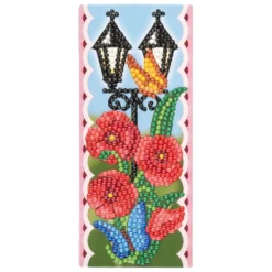 Diamond-Painting-Stanzbogen, Bordüren, 370g/m², DIN A4, 5 Bogen