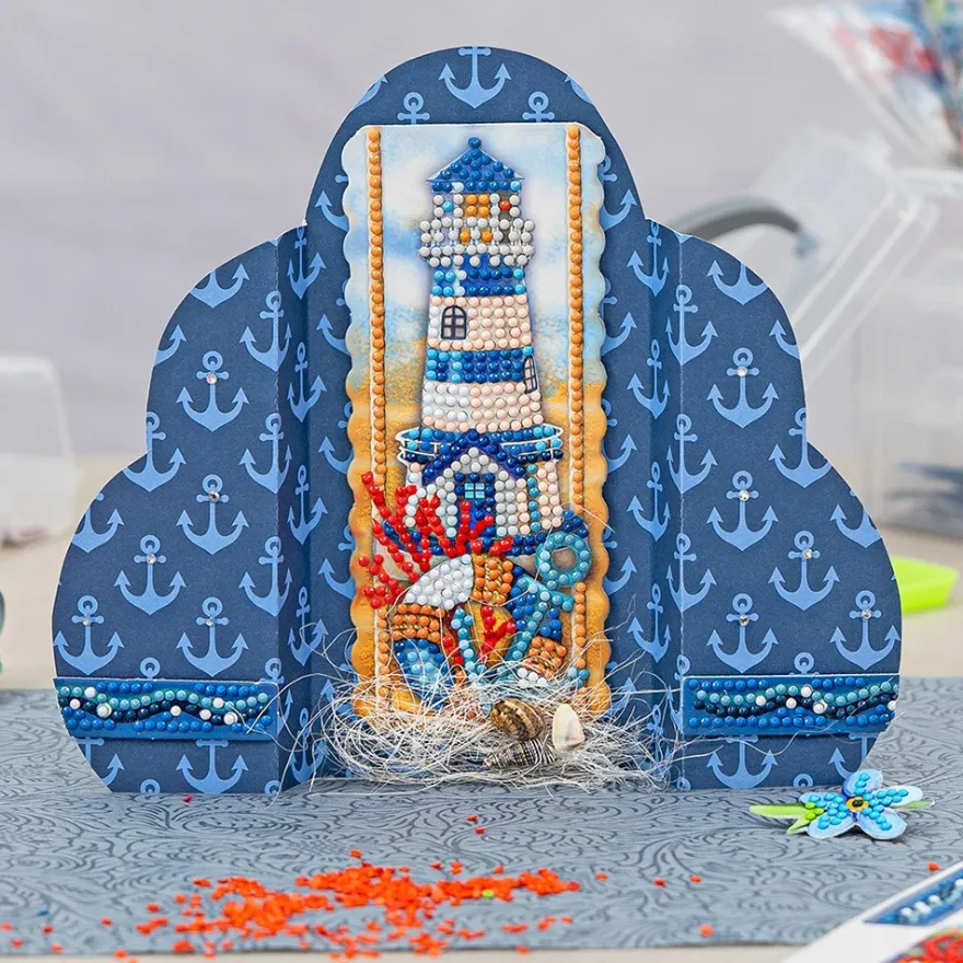 Diamond-Painting-Stanzbogen, Bordüren, 370g/m², DIN A4, 5 Bogen