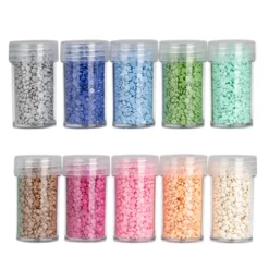 Diamond-Painting-Steine, Sortierung 2, versch. Farben, je 8g, 10 Dosen