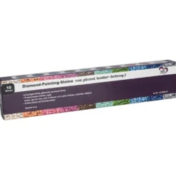 Diamond-Painting-Steine, Sortierung 2, versch. Farben, je 8g, 10 Dosen