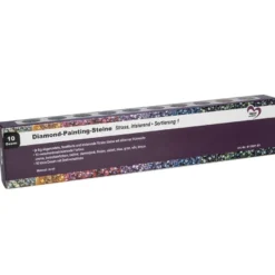 Diamond-Painting-Steine, Strass, irisierend, Sortierung 1, versch. Farben, je 8g, 10 Dosen