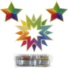 Diamond-Painting-Sterne zum Aufhängen, 3 Stück in 2 versch. Größen