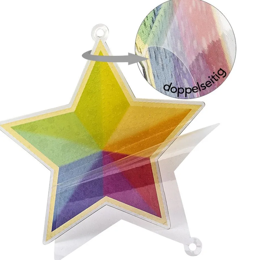 Diamond-Painting-Sterne zum Aufhängen, 3 Stück in 2 versch. Größen