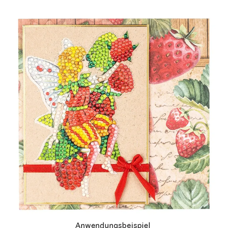 Diamond-Painting-Sticker, Elfen, DIN A4, 4 Bogen