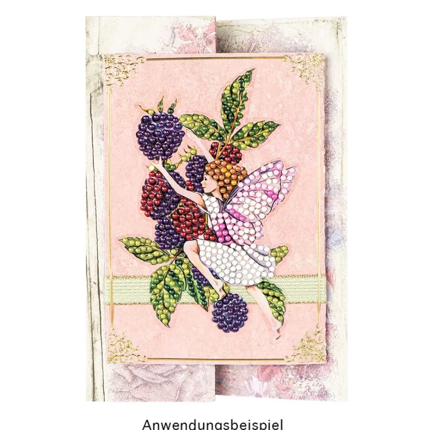 Diamond-Painting-Sticker, Elfen, DIN A4, 4 Bogen