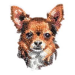 Diamond-Painting-Sticker, Hunde, DIN A4, 4 Bogen
