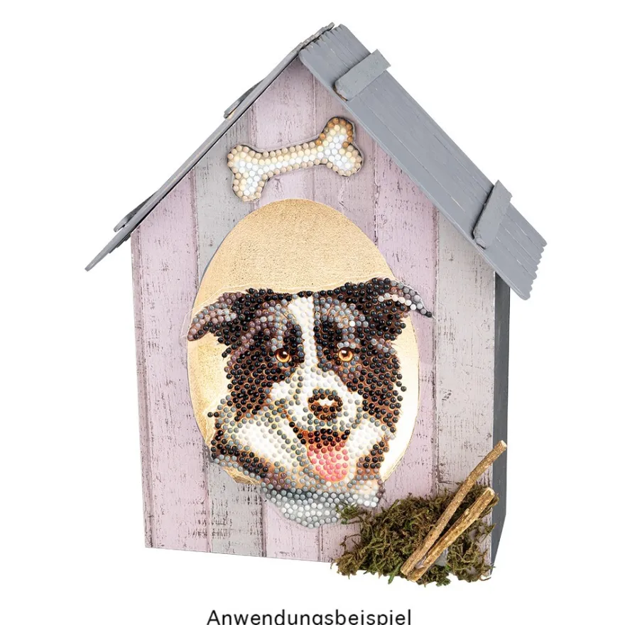 Diamond-Painting-Sticker, Hunde, DIN A4, 4 Bogen