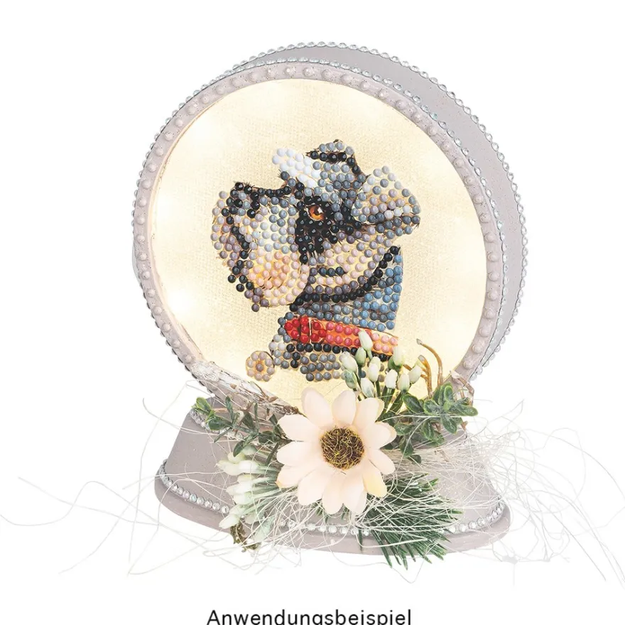 Diamond-Painting-Sticker, Hunde, DIN A4, 4 Bogen
