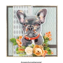 Diamond-Painting-Sticker, Hunde, DIN A4, 4 Bogen