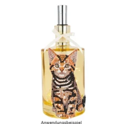 Diamond-Painting-Sticker, Katzen, DIN A4, 4 Bogen