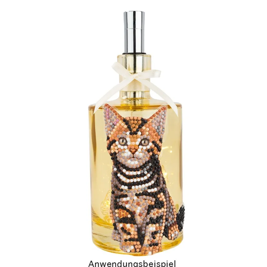 Diamond-Painting-Sticker, Katzen, DIN A4, 4 Bogen