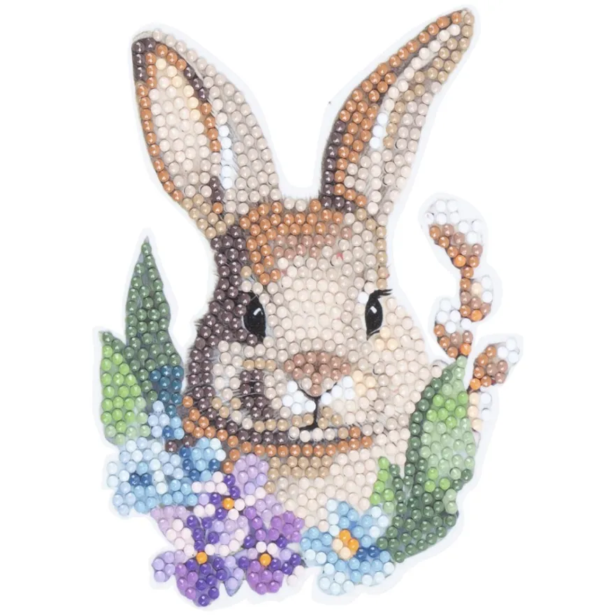 Diamond-Painting-Sticker, Osterhasen, DIN A4, 4 Bogen