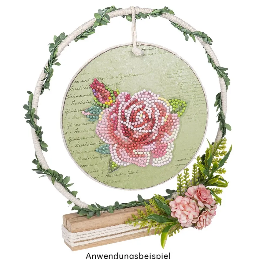 Diamond-Painting-Sticker, Rosen, DIN A4, 4 Bogen