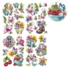 Diamond-Painting-Sticker, Sommerzeit, DIN A4, 4 Bogen