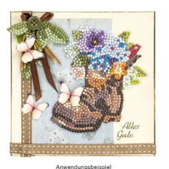 Diamond-Painting-Sticker, Sommerzeit, DIN A4, 4 Bogen