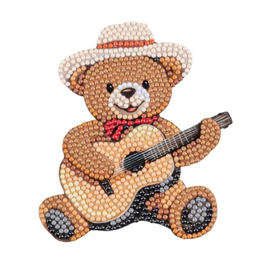 Diamond-Painting-Sticker, Teddys rund ums Jahr, DIN A4, 4 Bogen